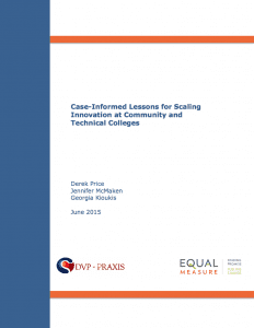 Case-Informed Lessons for Scaling Innovation at Community and Technical Colleges