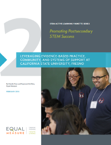 STEM Active Learning Vignette Series: Leveraging Evidence-Based Practice, Community, and Systems of Support at California State University, Fresno