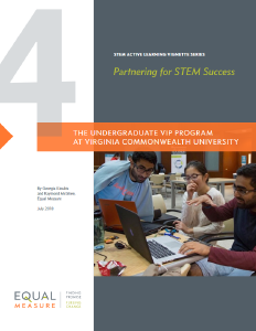 STEM Active Learning Vignette Series: Partnering for STEM Success: The Undergraduate VIP Program at Virginia Commonwealth University