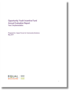 Opportunity Youth Incentive Fund Annual Evaluation Report, Year 2 Implementation